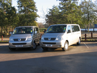 External view of 2 of our airport taxis.