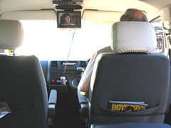 Internal view of one of our taxis